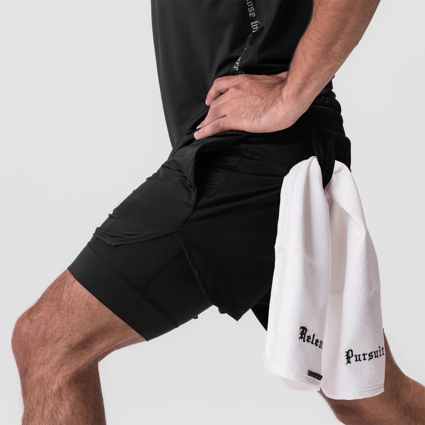 Casual Men's Summer Sports Shorts 2-in-1 Double Layered for Jogging Outdoor Running Basketball Training Camping Beach Pants